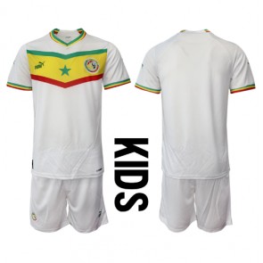 Senegal Hjemmebanesæt Børn VM 2022 Kort ærmer (+ korte bukser)